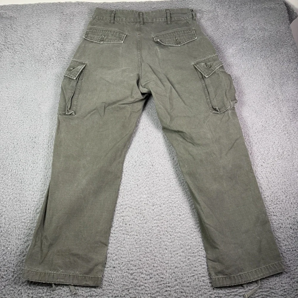 Engineered Garments FA Cargo Pants Mens S Green Ripstop Cotton Military USA Made